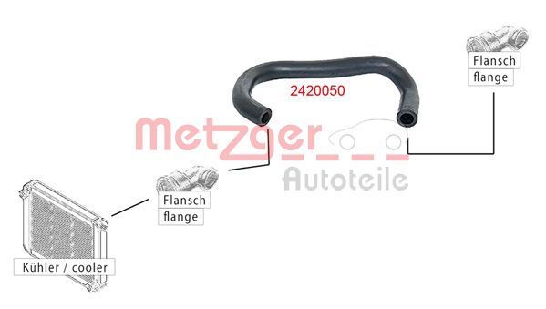 METZGER 2420050 Kühlerschlauch